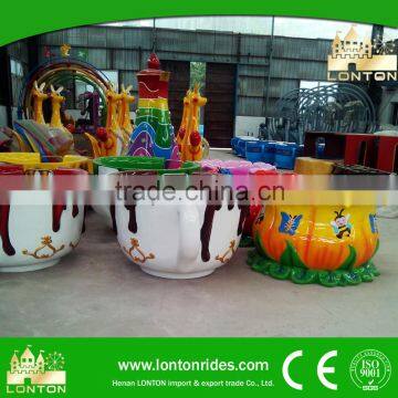 Amusement Park Equipment Tea Cup Kiddy Rides For Sale