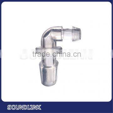 Professional hearing aid plastic elbow tubing connectors