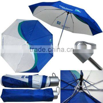 3 folding advertising customized logo print umbrella