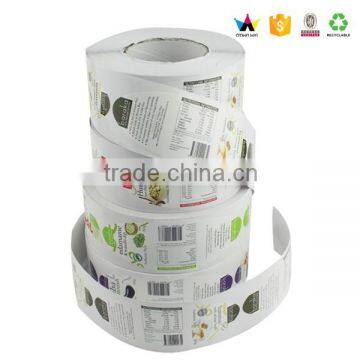 2015 PVC waterproof wine name roll sticker