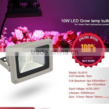 Tri Spectrum Led Grow Light 10W/ 20w/ 30w/ 50w , 10 Watt Led Plant Grow Bulb