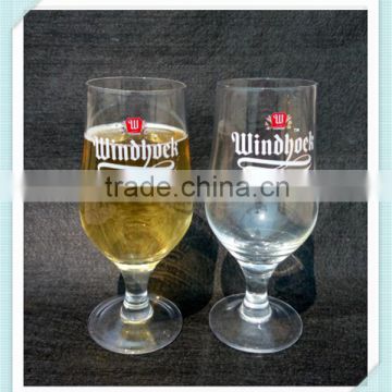 Hand blown beer goblet mouth blow beer glass cup with high quality