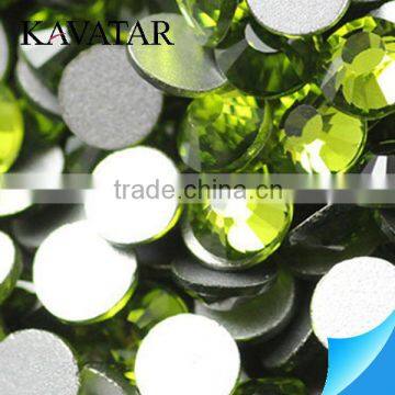 Olivine round rhinestone size from ss3 to ss40