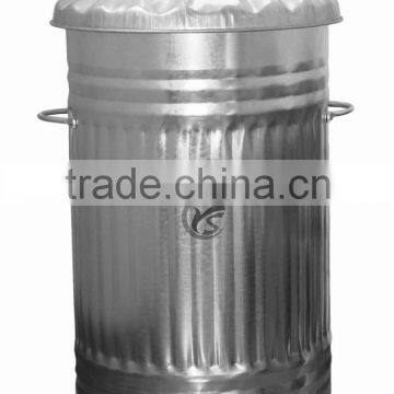 Galvanised Metal Kitchen Pedal Trash Containers