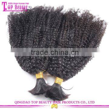 Unprocessed 100% Indian Raw Hair Bulk Yaki Bulk Hair Styles Bulk Hair Dye Color photo-5