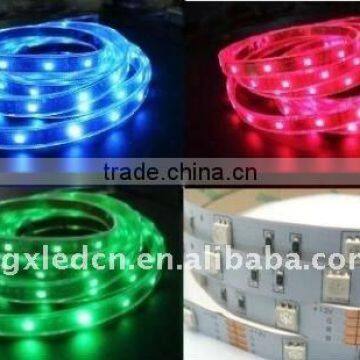 smd 5050 RGB 30leds/m 5m/reel DC12V silicon tube waterproof IP67 led strip