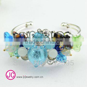 fashion new trends Austrian crystals half bracelet cuff glass bottle Aroma Oil bracelet USA jewelery