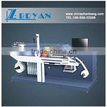 Full automatic adhesive label inspecting and rewinder machine