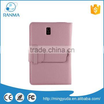 Litchi Texture Magnetic Flip Leather Keyboard Case for 8.4 Inch Tablet PC