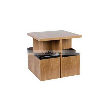 melamine particle board dining table for 4 seater