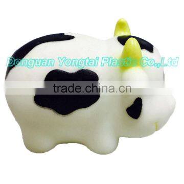 Cow Toys for Toddler,Vinyl Farm Animal Toys,White Plastic Small Toy photo-2