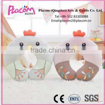 Best selling High quality Cute Fashion Cheap Customzie Gifts and Travel Plush toy Neck Pillows Cock