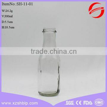 bulk custom glass milk bottles juice bottles with cap