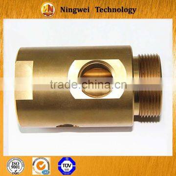 Brass cnc turning precision machining parts , fastening piece