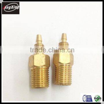 Custom Small CNC Turning Brass Pipe Fitting For Machinery Part