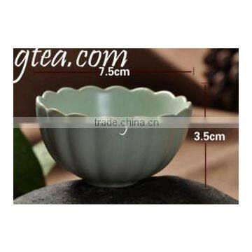 China Lotus shape tea cup ceramic tea cups no handle