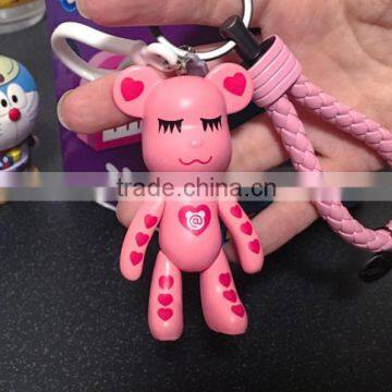 bear shape keychains, creative design keychains, creative design bear shape keychains manufacture