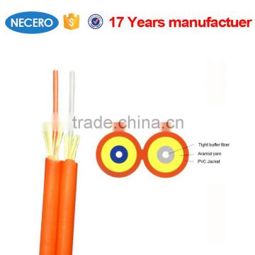 GJFJBV single mode indoor duplex fiber optic cable for patchcord use