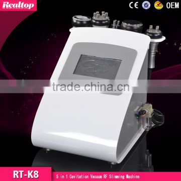 Fat Reduction Realtop 5 In1 Ultrasonic Cavitation Slimming Machine Vacuum Bipolar RF Weight Loss Fat Burning Spa Beauty Salon Equipment Bipolar Rf Ultrasonic Liposuction Cavitation