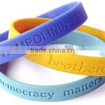 2012 Colourful Embossed Silicone Bracelet