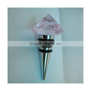 plastic/stainless steel bottle stopper/dispenser