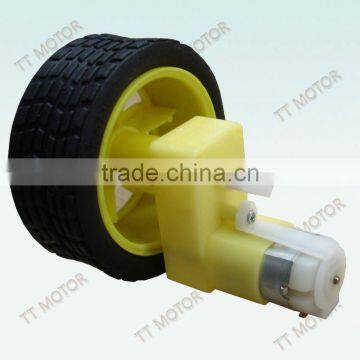 TTMOTOR or plastic gear toy motor with single wheel