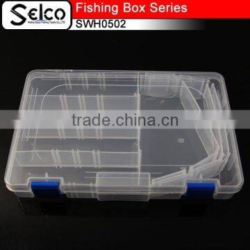 SWH0502 Transparent plastic fishing tackle box