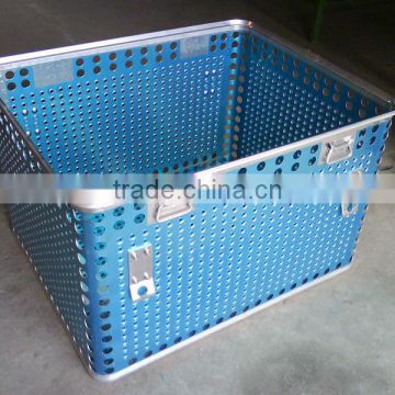 Medical Aluminum container for sterilization, hospital disinfection basket