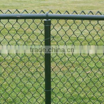 Hot dipped galvanized high tensile square wire mesh chain link fence