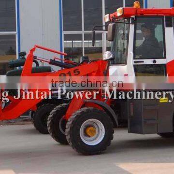 Wheel loader JT915 with CE certification 1.5 ton with fork from china