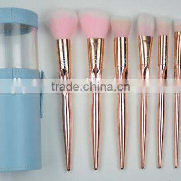 Luxury Rose Gold Pink Makeup Cosmetic Brushes photo-5