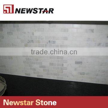 Newstar White Subway Tile Backsplash For Kitchen Marble Mosaico Mosaic photo-4