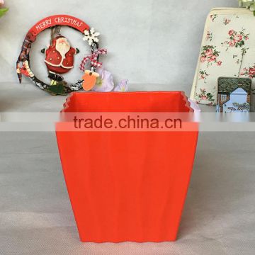 New design indoor colorful rectangular plastic planter