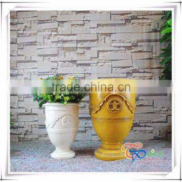 Fiberglass Europe Style Roman Garden Flower Planter photo-2