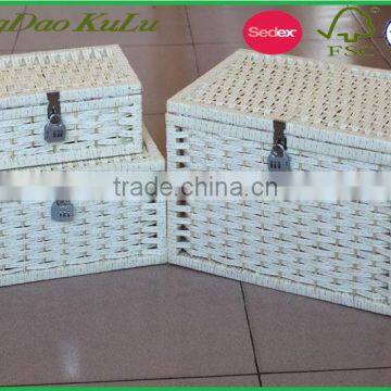 new handmade rattan basket ,pp rattan storage baskets for sale