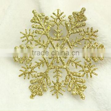 15051809 hanging cheap christmas plastic glitter snowflake