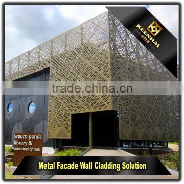 Decorative Aluminum Laser Cut Outdoor Metal Screen for Wall Cladding