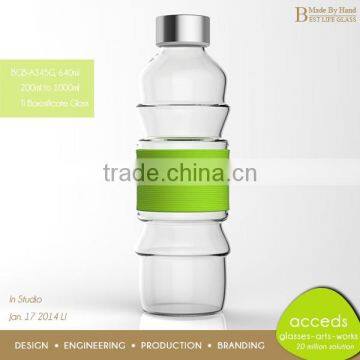 Hand Blown Glass Mineral Water Bottle And Soda 750Ml photo-4