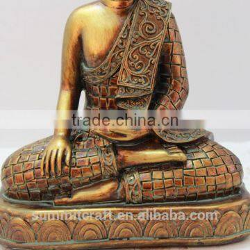 Resin Indoor Buddha Figurine Thai Gold Buddha Statues photo-4