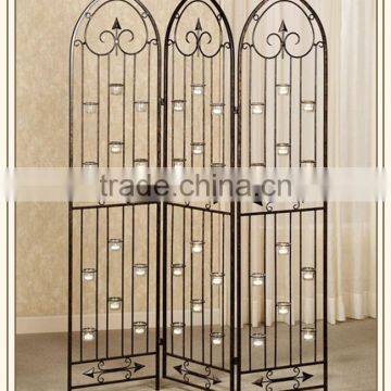 Hot sale iron votive floor screen