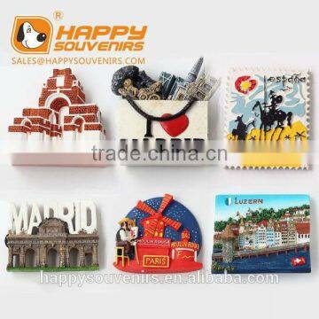 2016 ployresin custom souvenirs crafts fridge magnet