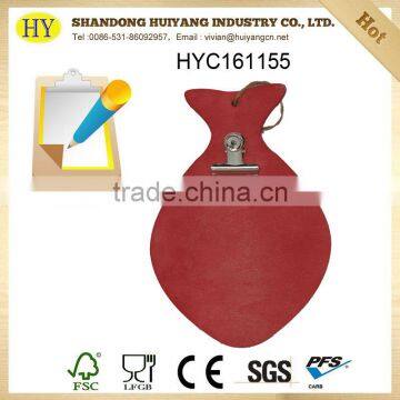 cheap custom writing pad board with clips wholesale