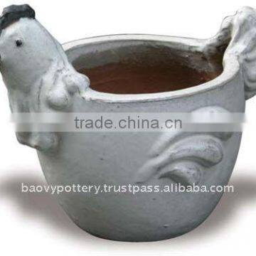 Vietnam clay animal planter