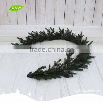 GNW CHGR-1607015 Best Selle PVC Green Grass Pine Needle Christmas Garland for Door Decoration photo-2
