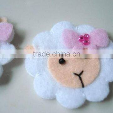 alibaba express hot sale high quality new products wholesale alibaba eco handmade felt sheep shaped sticker made in china