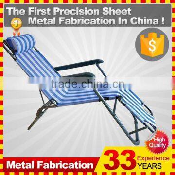 Lightweight Portable Folding Sun Lounger with Head Pillow