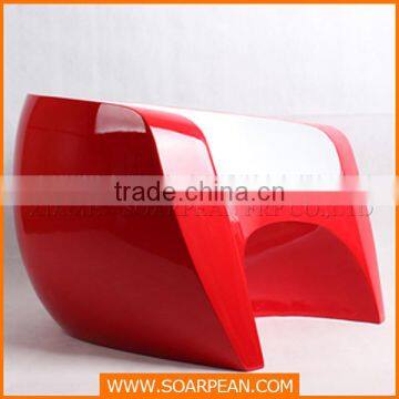 Modern Appearance Special Fiberglass Low Arm Dining Chair photo-2