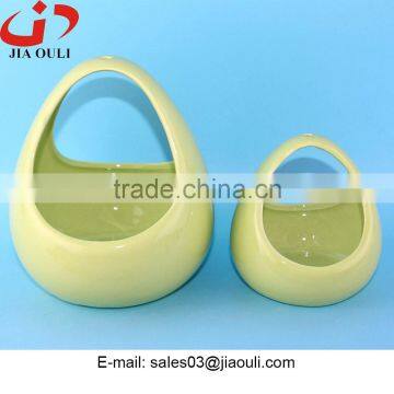 2016 New Design EASTER Decorations Ceramic Egg Basket, Planter photo-6