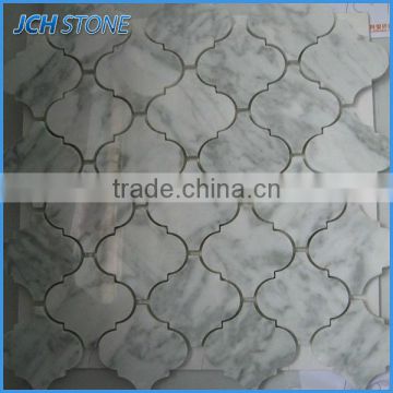 Unique type marble rhombus flower stone mosaic