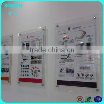 KM-CP67 Wall Mounted White High Quality Acrylic Doorplate Frame With 4 Screws photo-3